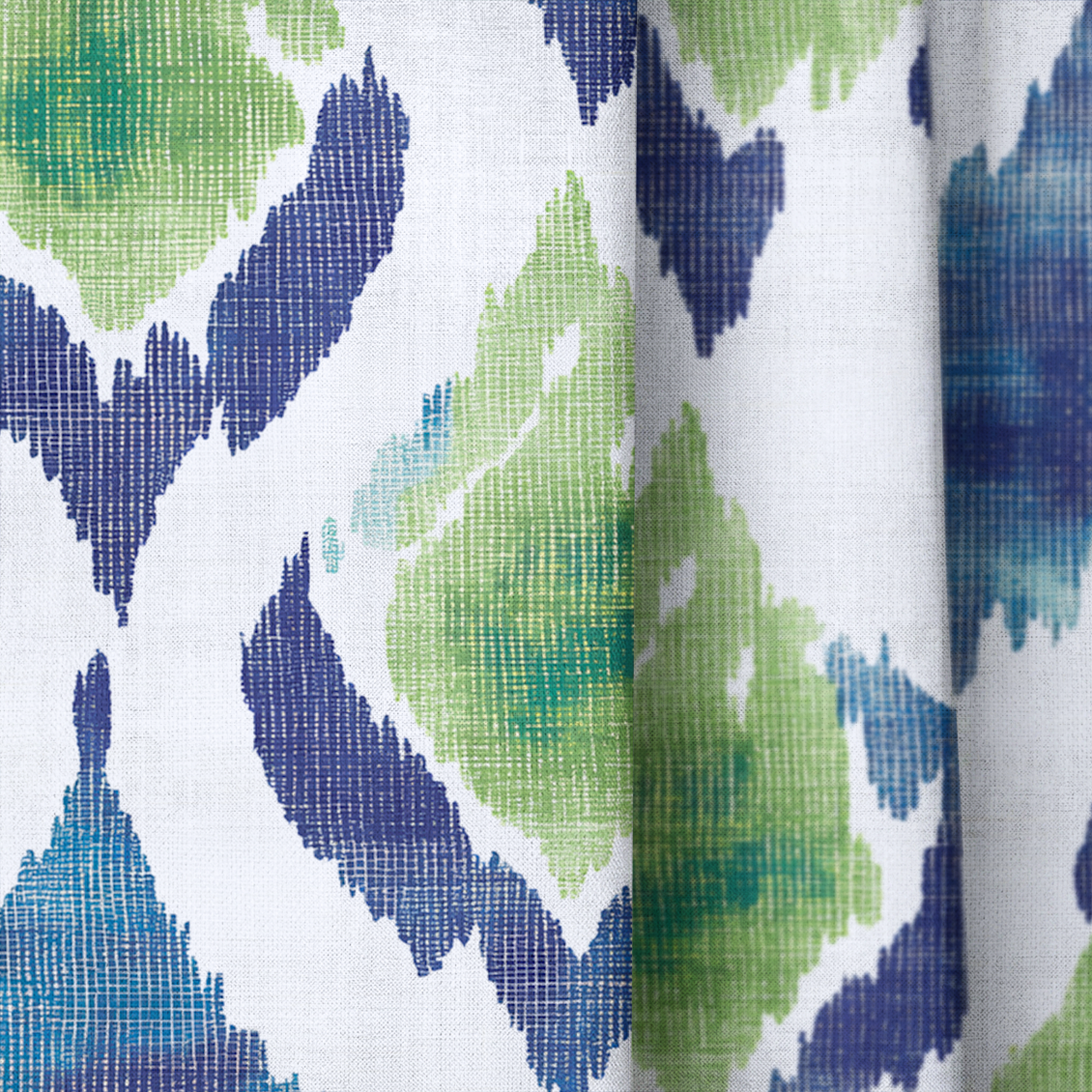 Peacock Paradise - Drapery — close up