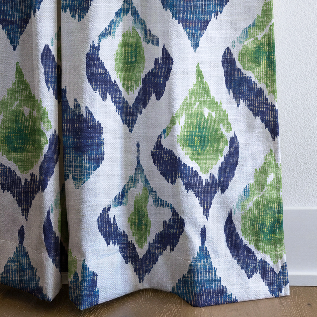 Peacock Paradise - Drapery — corner closeup