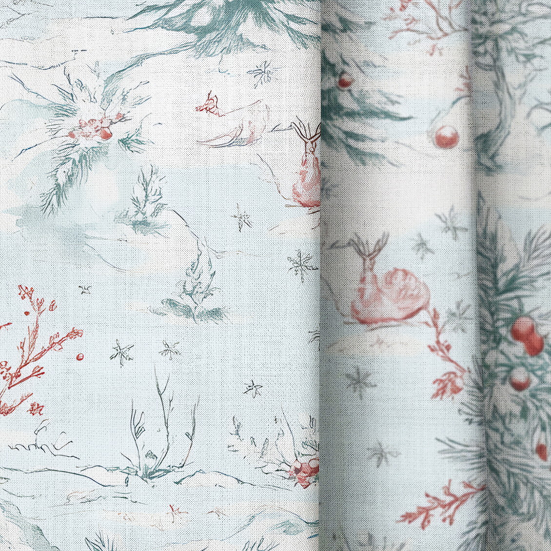 Timeless Tidings - Drapery — close up