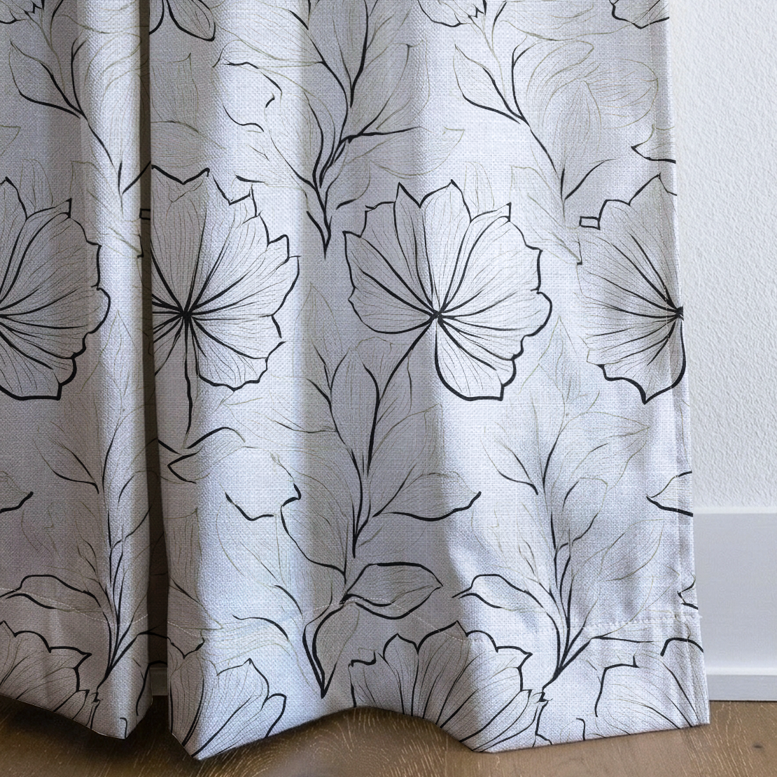 Marshmellow Field - Drapery — corner closeup