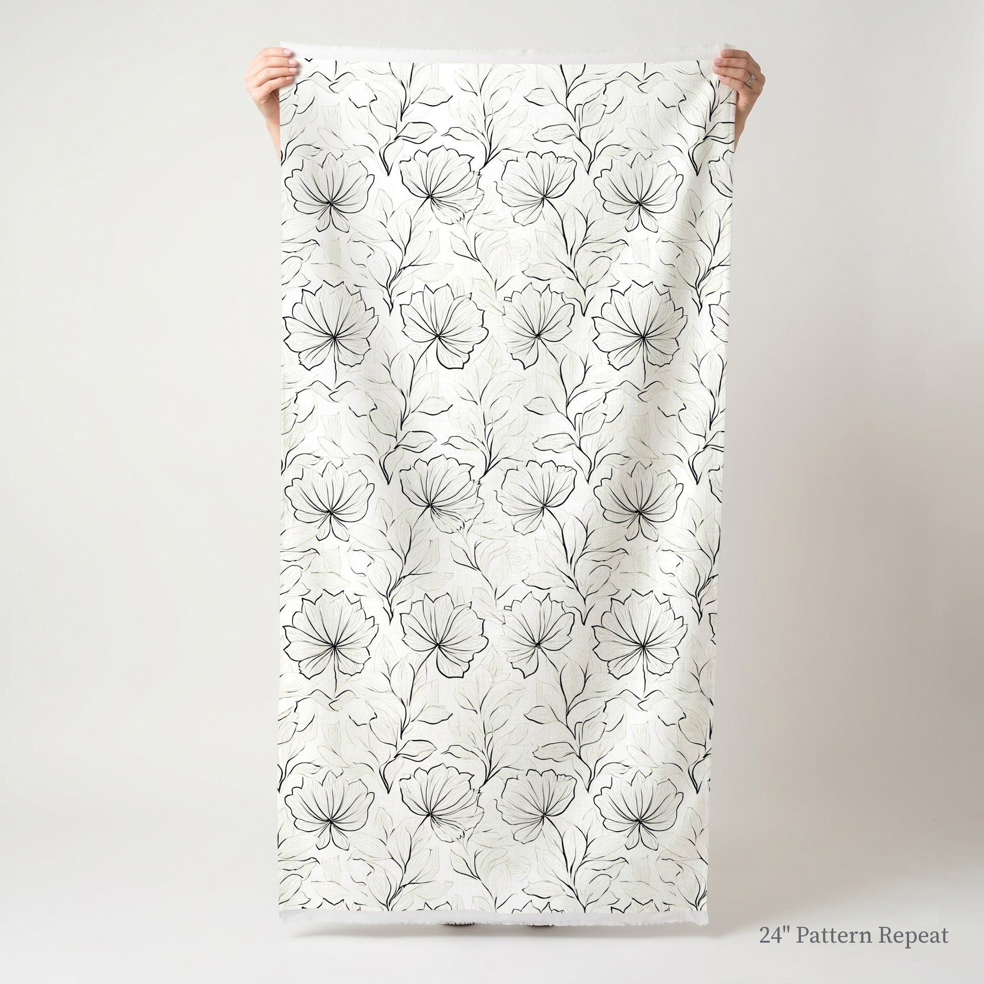 Marshmellow Field Fabric by the Yard