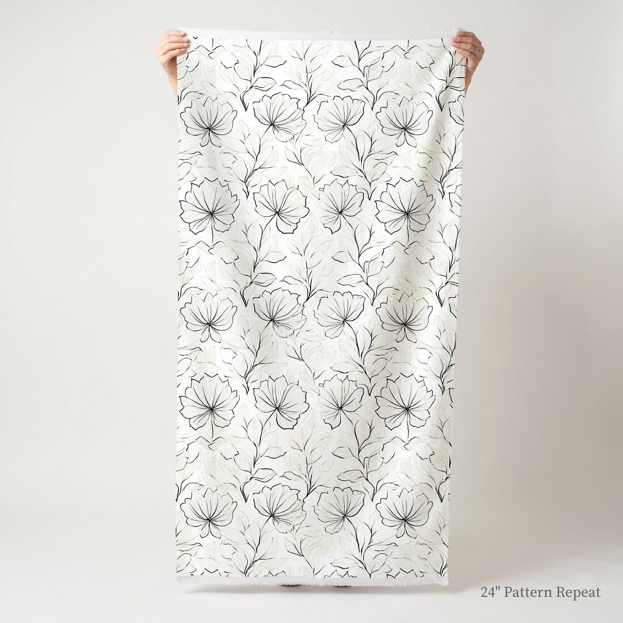 Marshmellow Field Fabric by the Yard