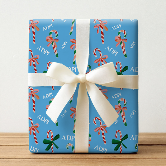 Alpha Delta Cane Lane - Wrapping Paper