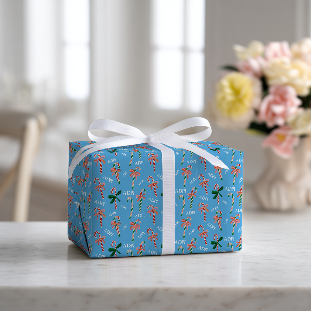 Alpha Delta Cane Lane - Wrapping Paper