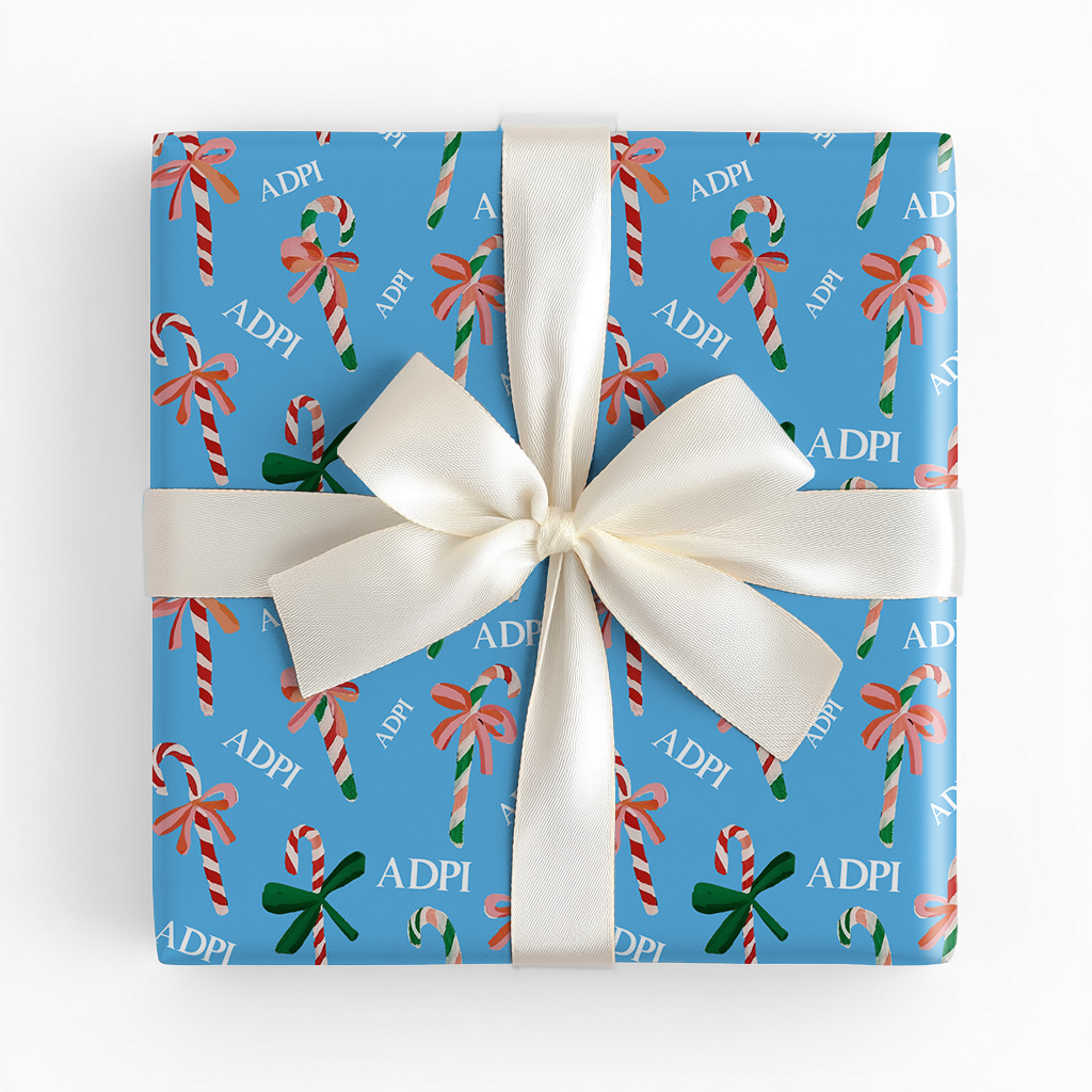Alpha Delta Cane Lane - Wrapping Paper