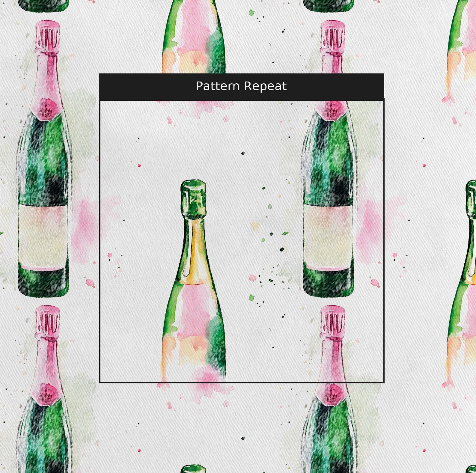 Toasty & Tipsy Fabric by the Yard — pattern repeat
