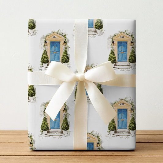 Blue & White Chalet - Wrapping Paper