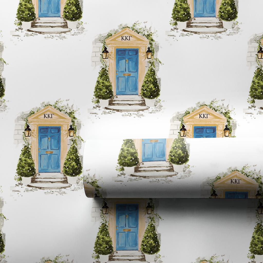 Blue & White Chalet - Wrapping Paper
