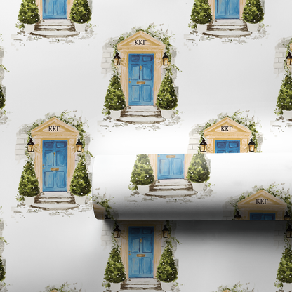 Blue & White Chalet - Wrapping Paper