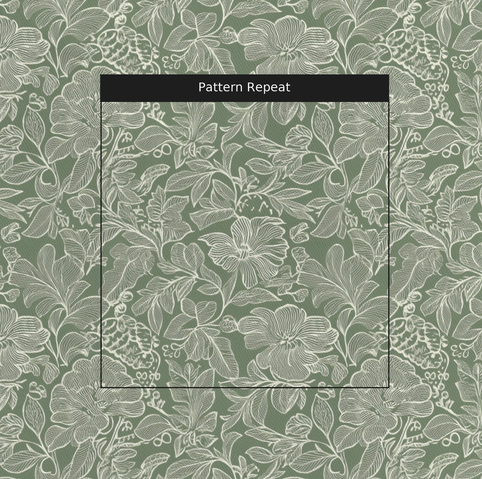 Mint Julep Fabric by the Yard — pattern repeat