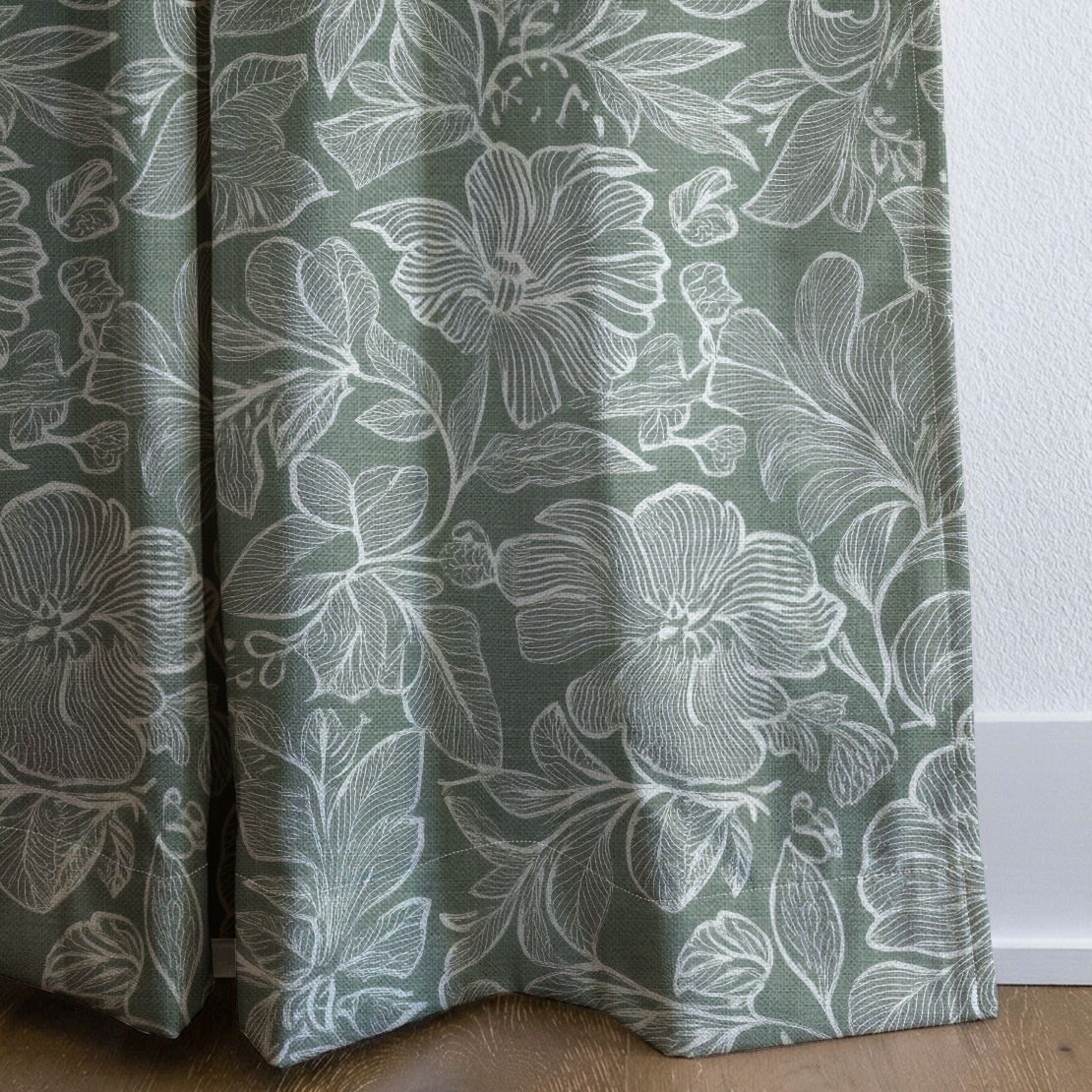 Mint Julep - Drapery — corner closeup