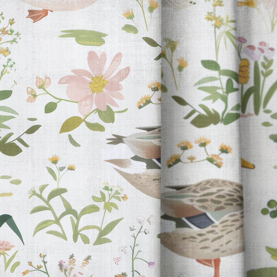 Mallard Meadow - Drapery — close up