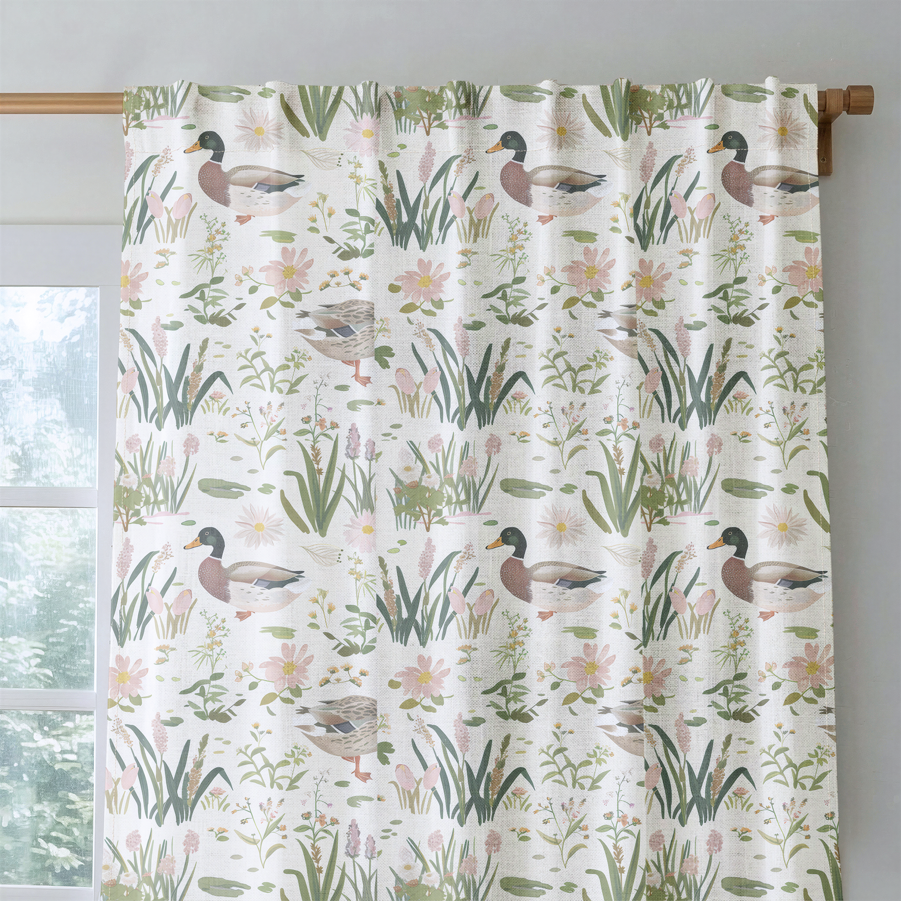 Mallard Meadow - Drapery — rod