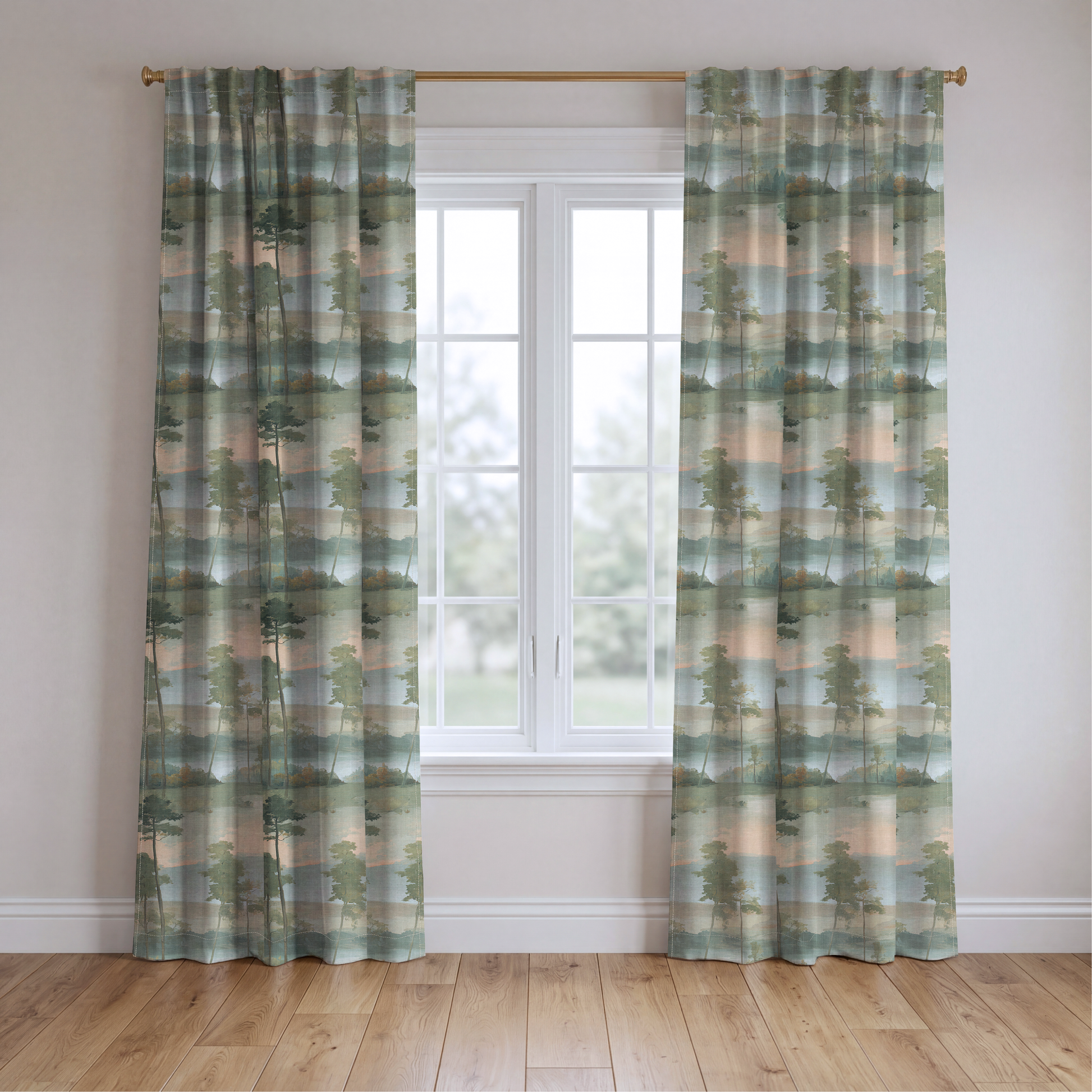 Woodland Reserve - Drapery — two panels