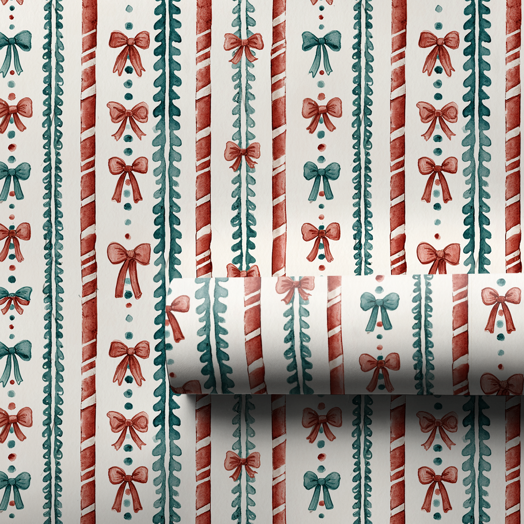 Ribbon & Pine - Wrapping Paper