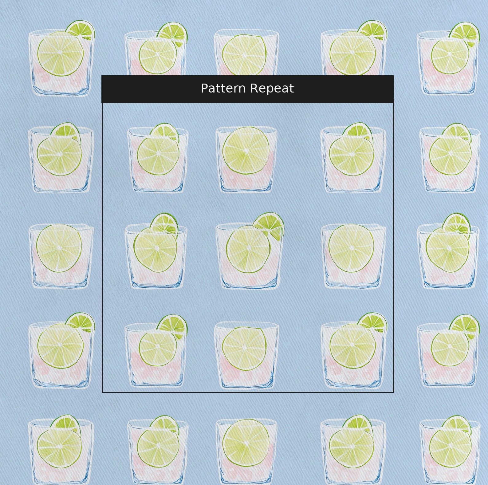 On The Rocks Fabric by the Yard — pattern repeat