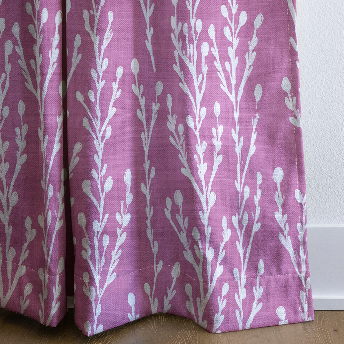 Iris - Drapery — corner closeup