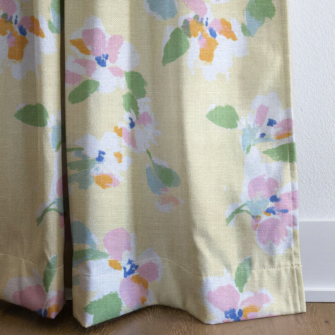 Lemon Meringue - Drapery — corner closeup