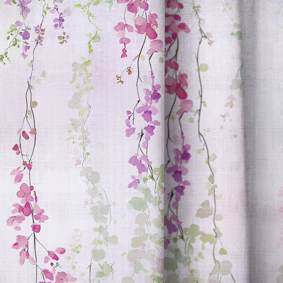 Hanging Blossoms - Drapery — close up