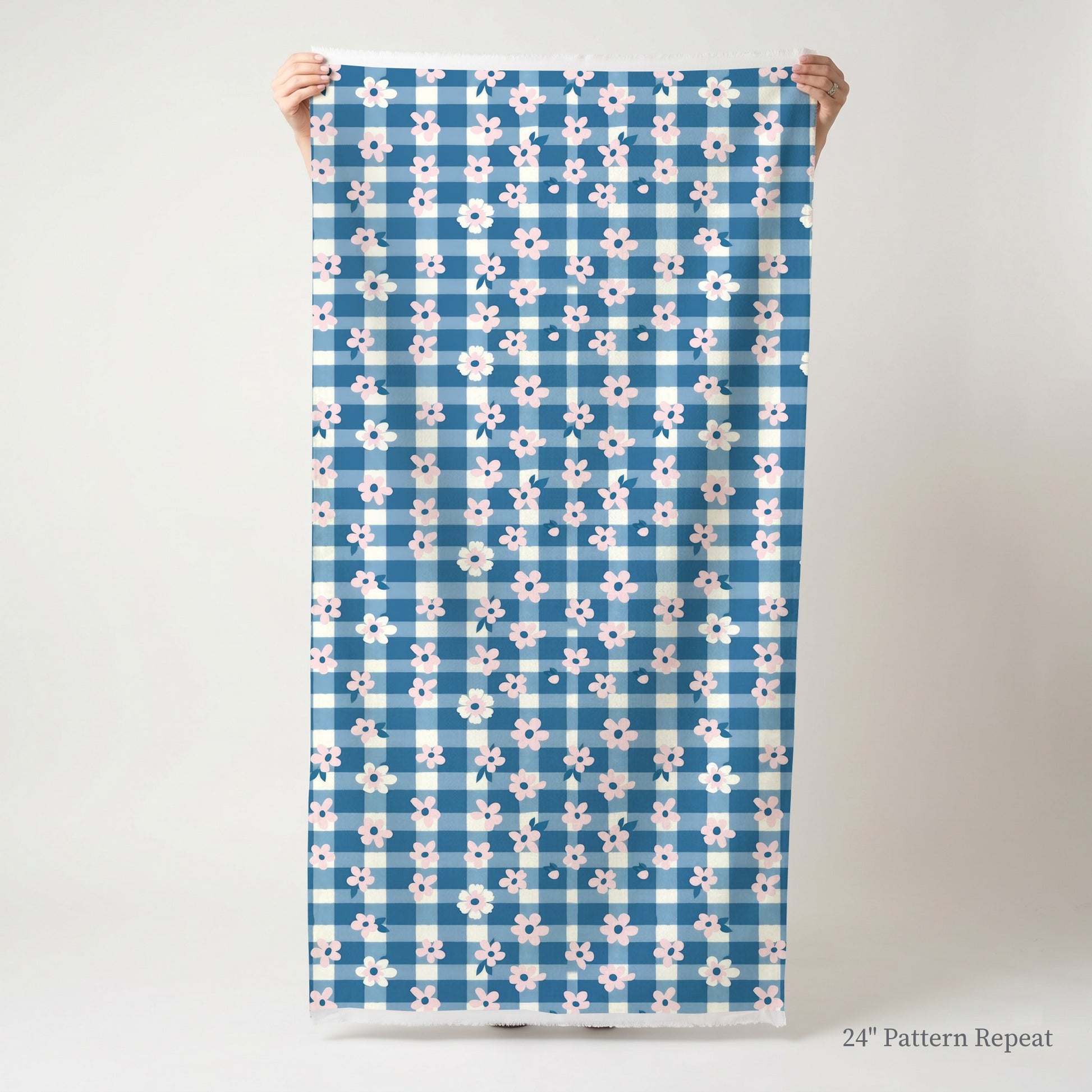Gingham Garden Fabric by the Yard