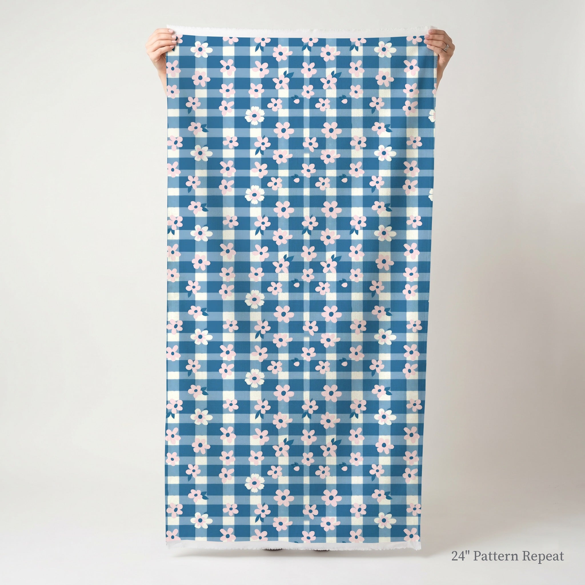 Gingham Garden Fabric by the Yard