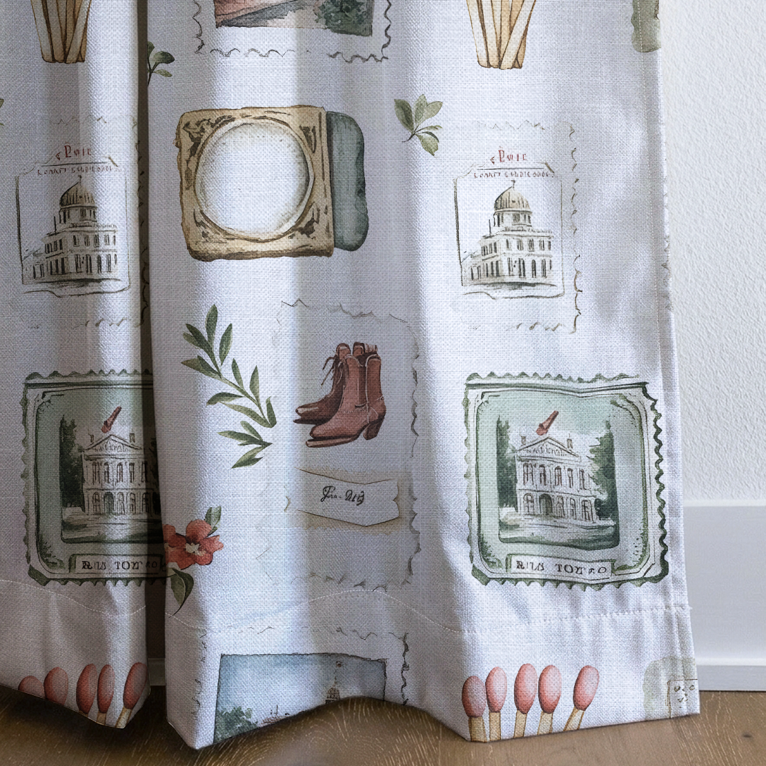 Postcards from Paris - Drapery — corner closeup