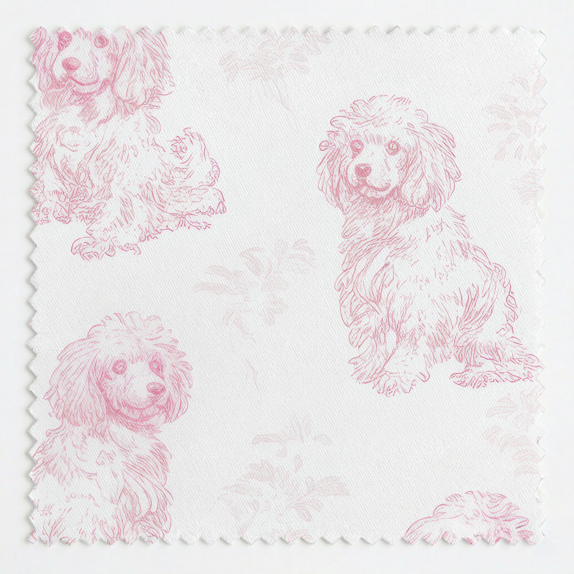 Pink Poodles Fabric by the Yard