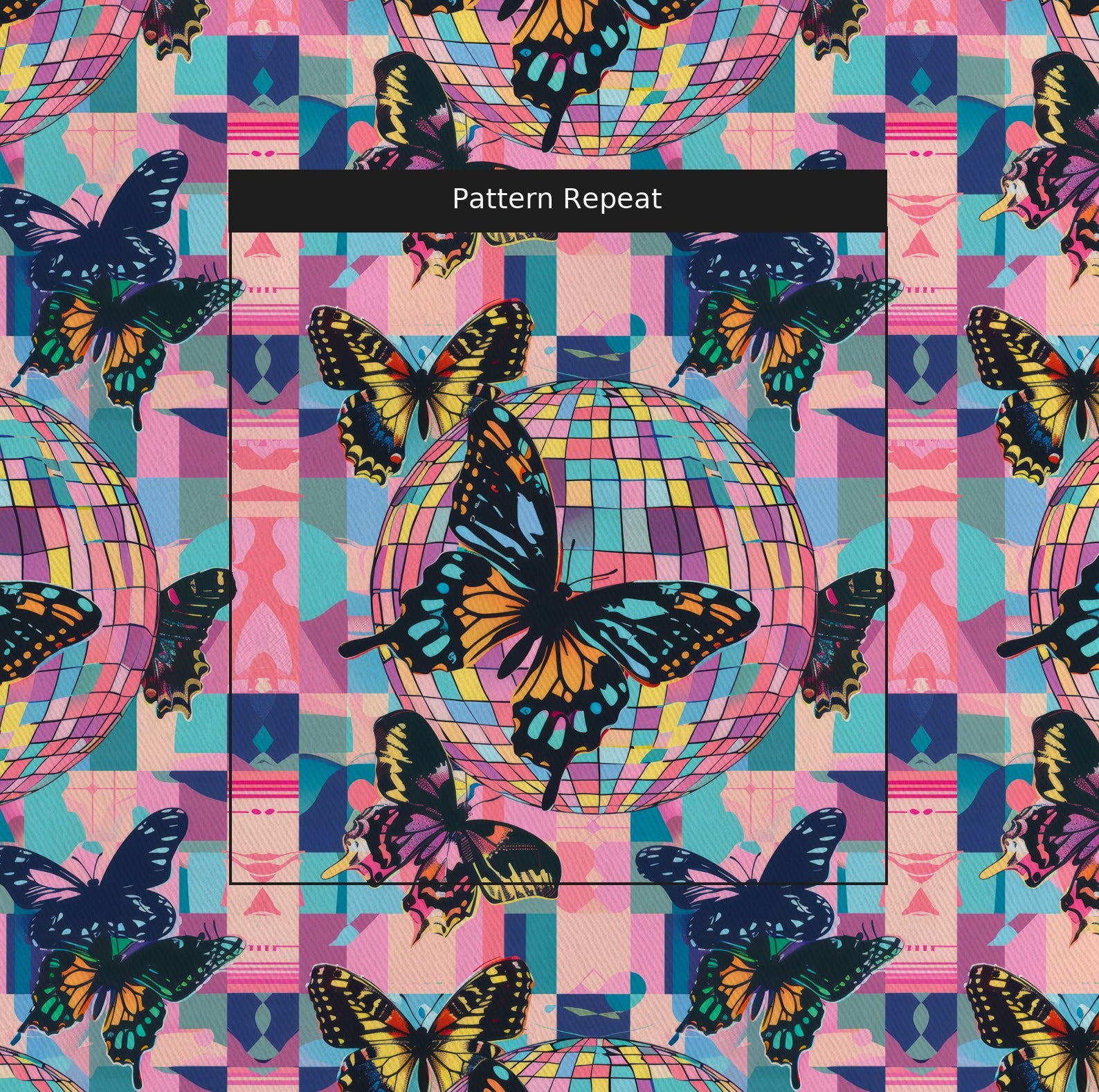 Zoe's Gala Fabric by the Yard — pattern repeat