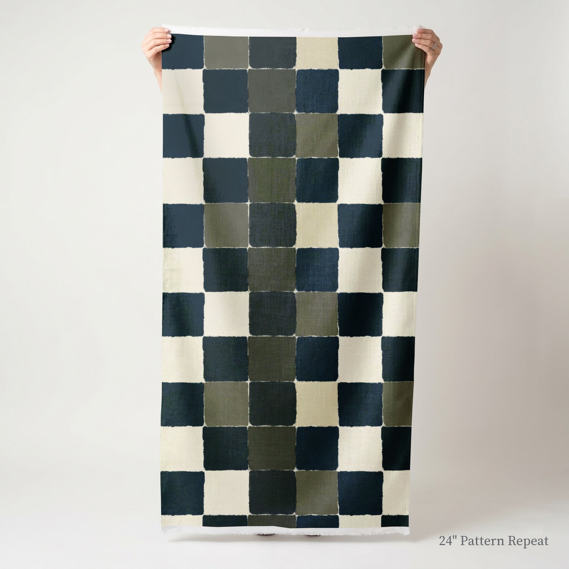 Letterman Check Fabric by the Yard