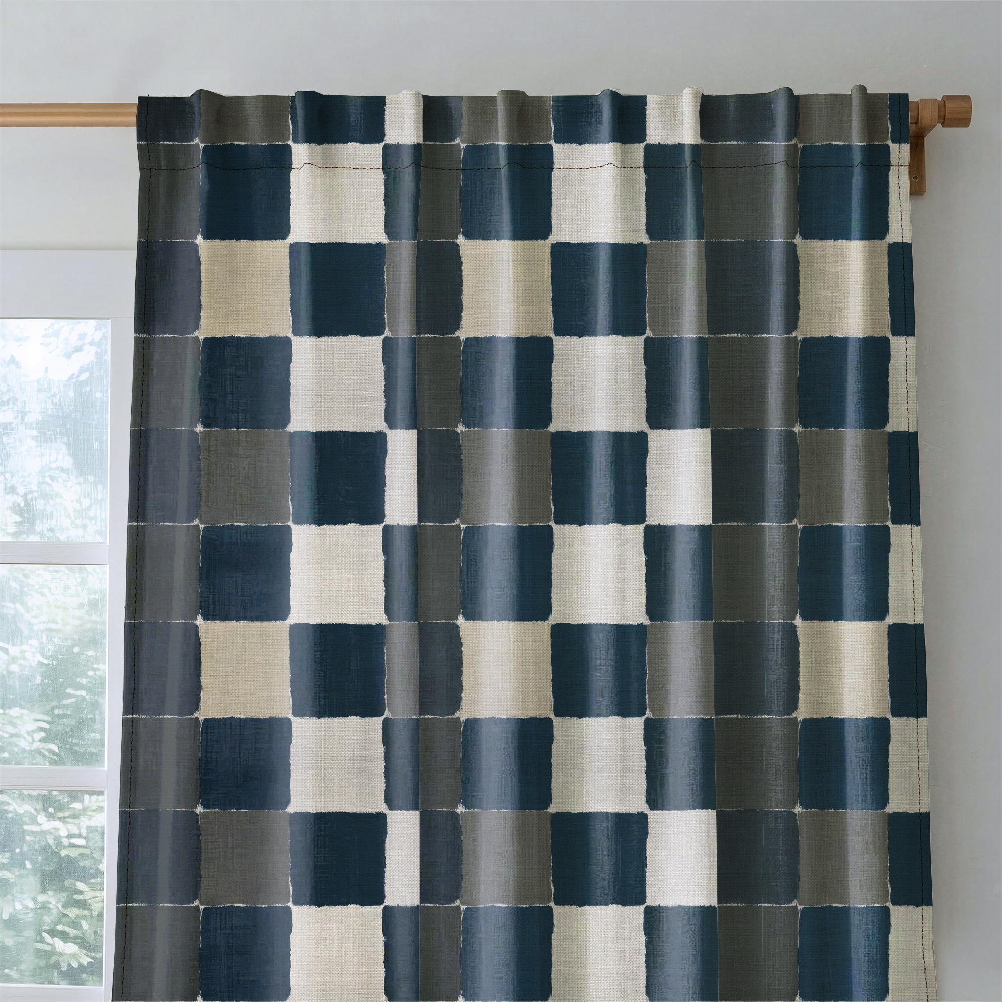Letterman Check - Drapery — rod