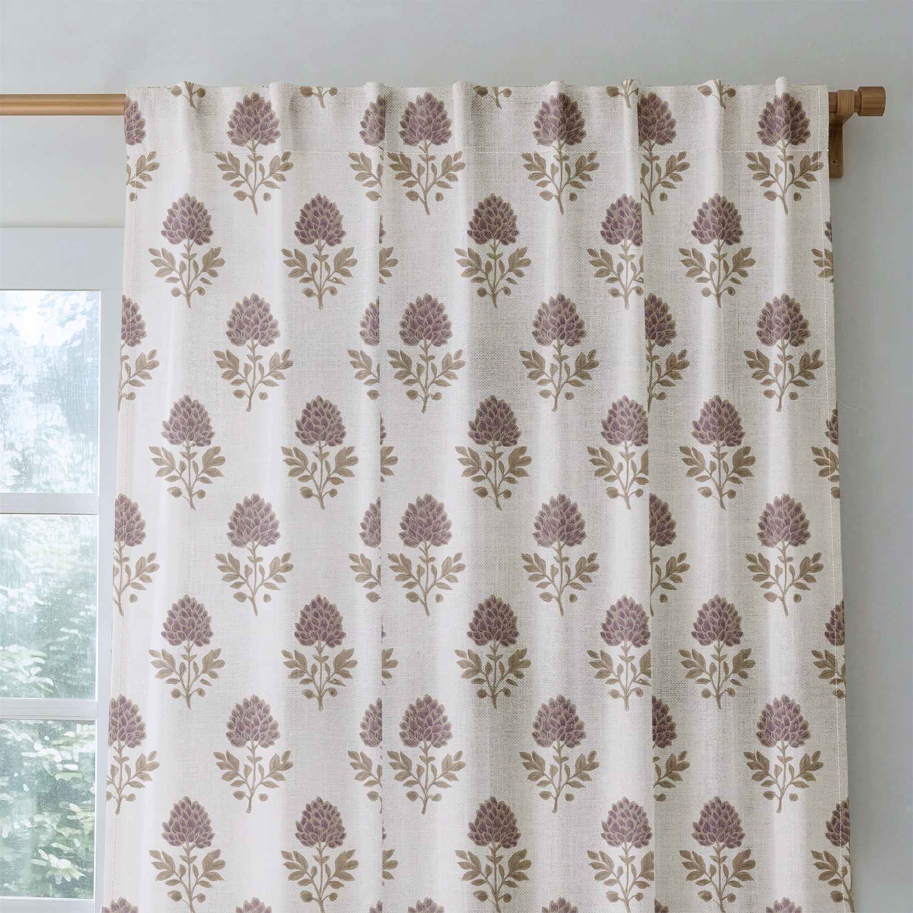 Ivy Blooms - Drapery — rod