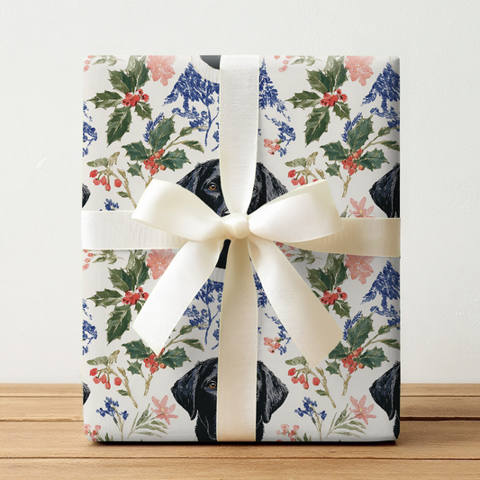 Snowy Lab Christmas - Wrapping Paper