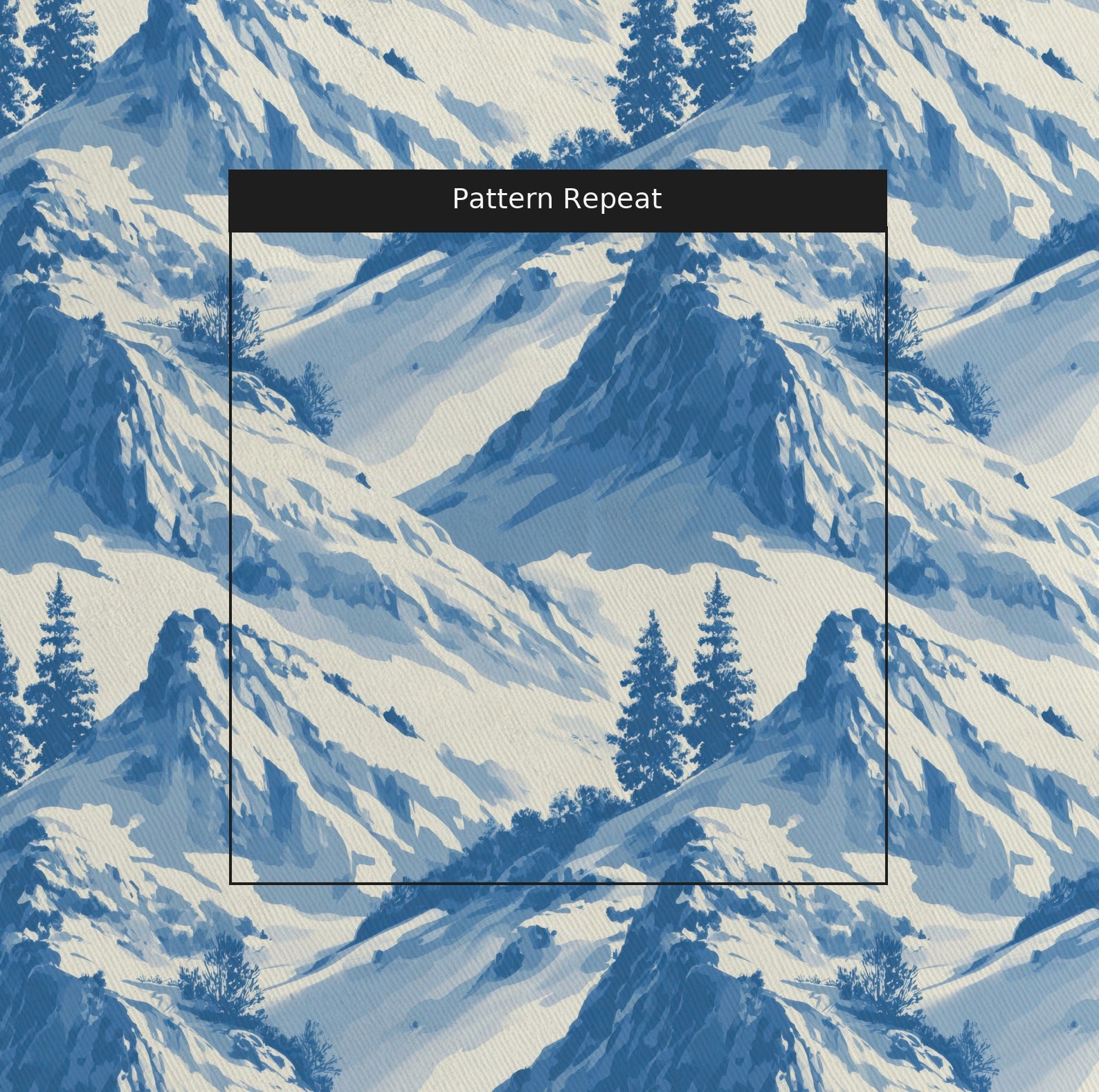 Sun Valley Fabric by the Yard — pattern repeat