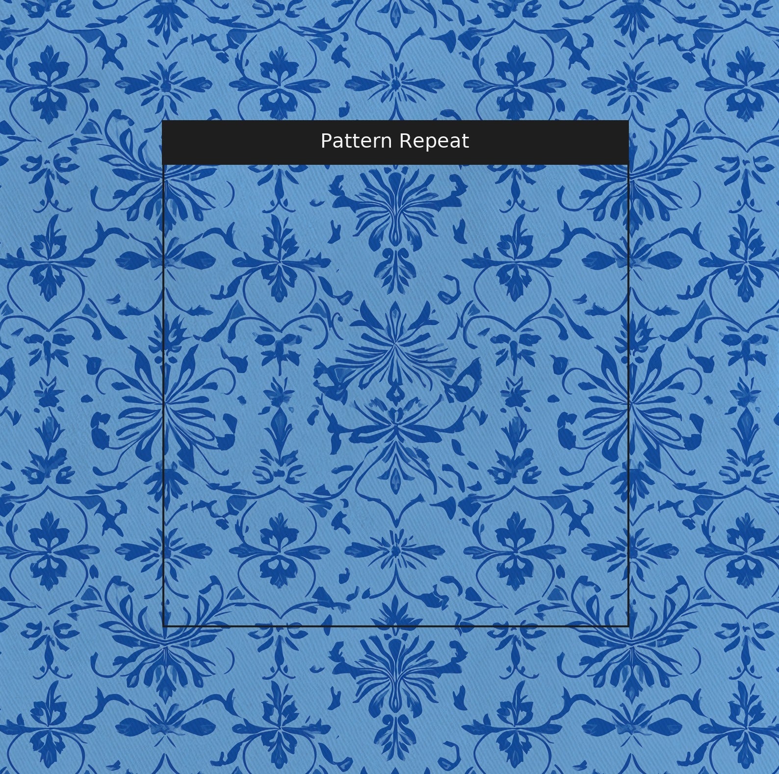 Lagoon Fabric by the Yard — pattern repeat