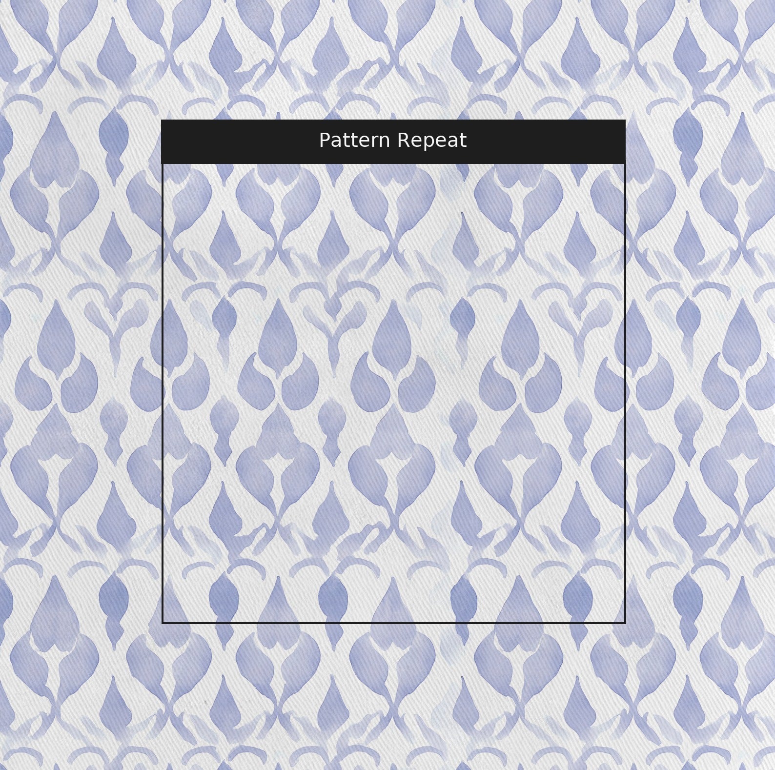 Indigo Fabric by the Yard — pattern repeat