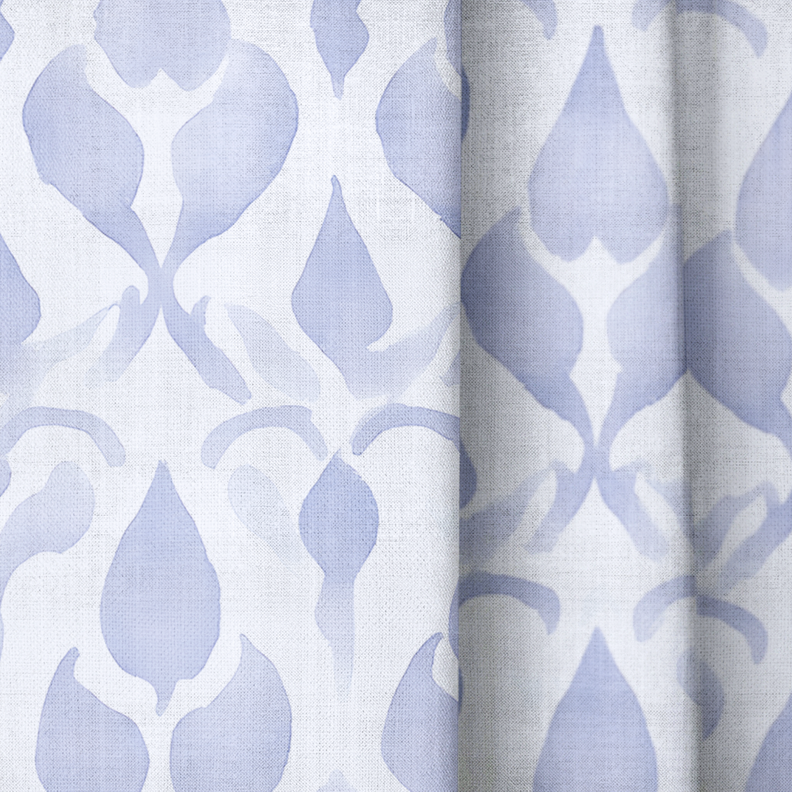 Indigo - Drapery — close up