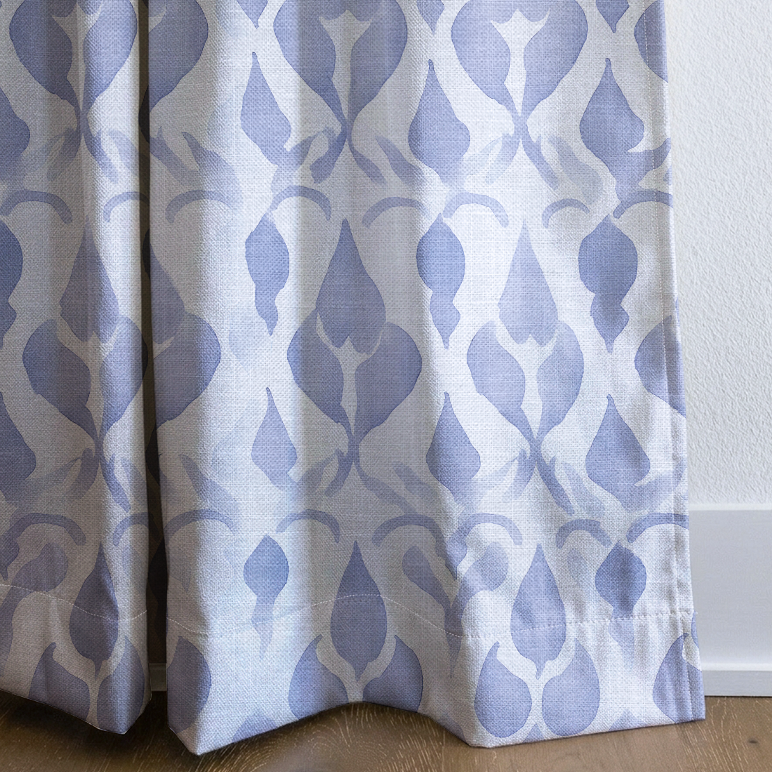 Indigo - Drapery — corner closeup