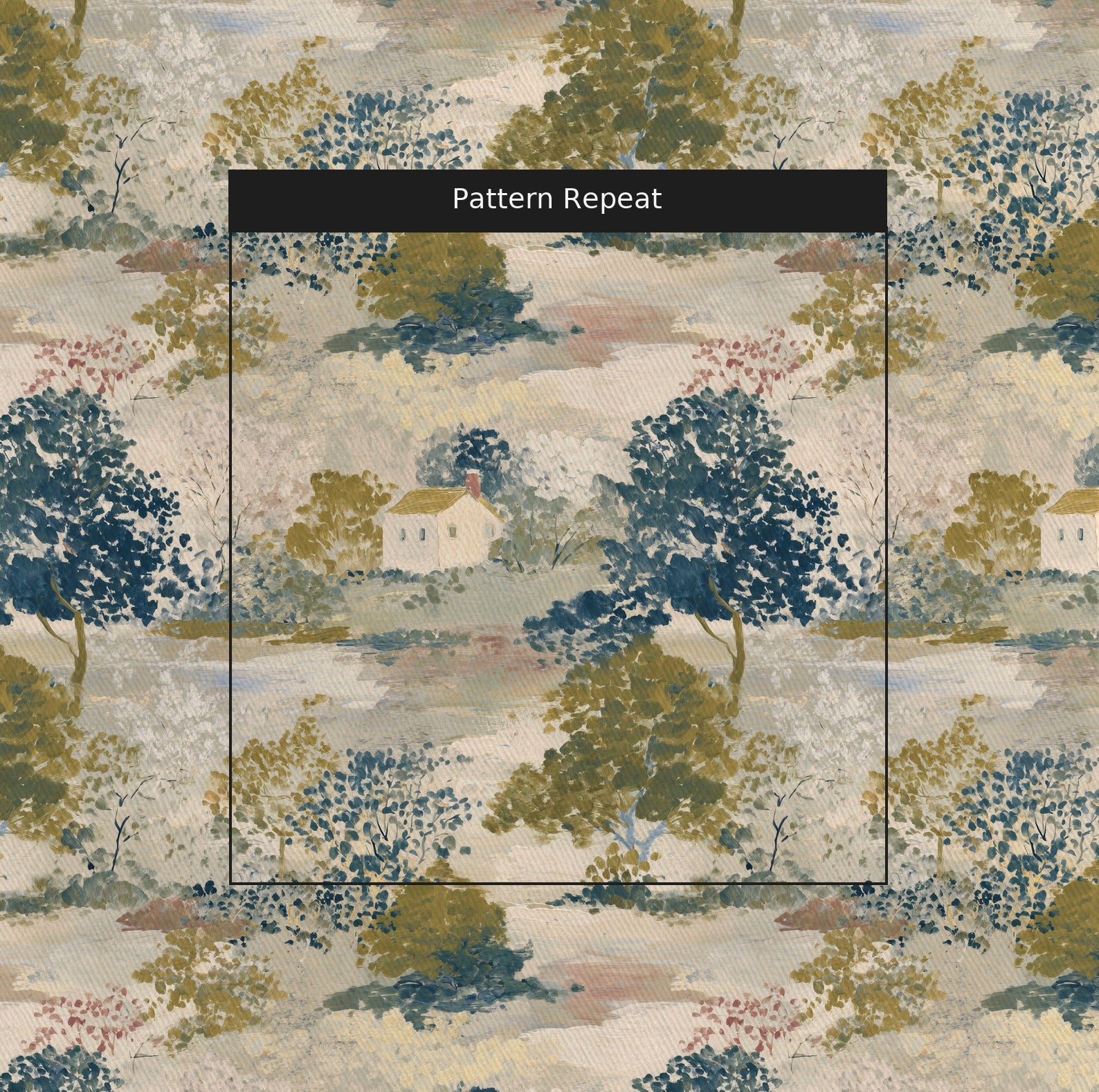Beyond the Gate Fabric by the Yard — pattern repeat