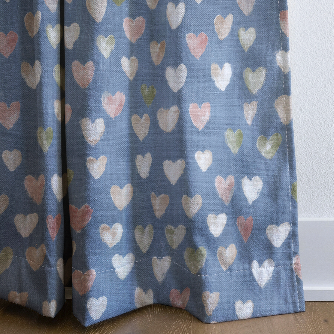 Abby Blue - Drapery — corner closeup