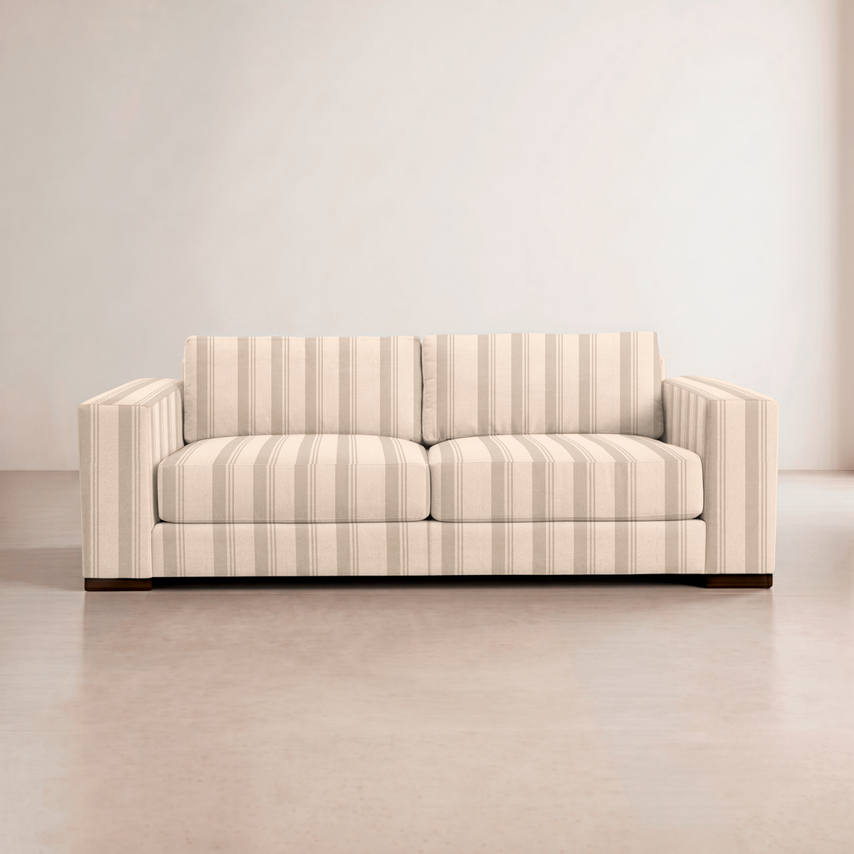 The Christopher Sofa in Hedgerow Travertine Stripes