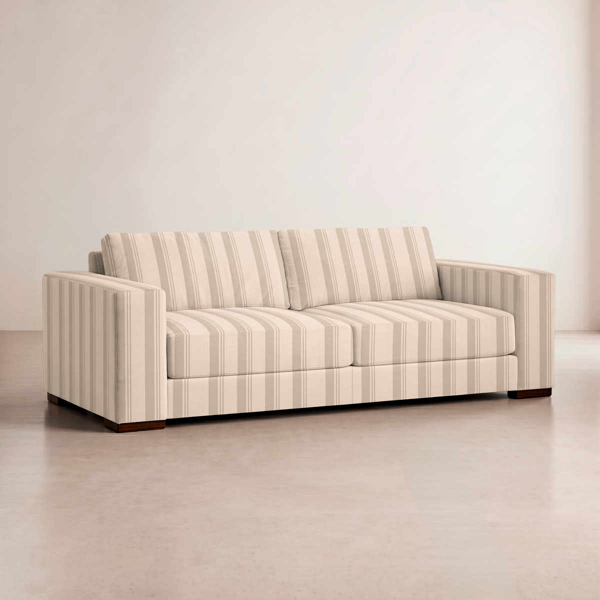 The Christopher Sofa in Hedgerow Travertine Stripes