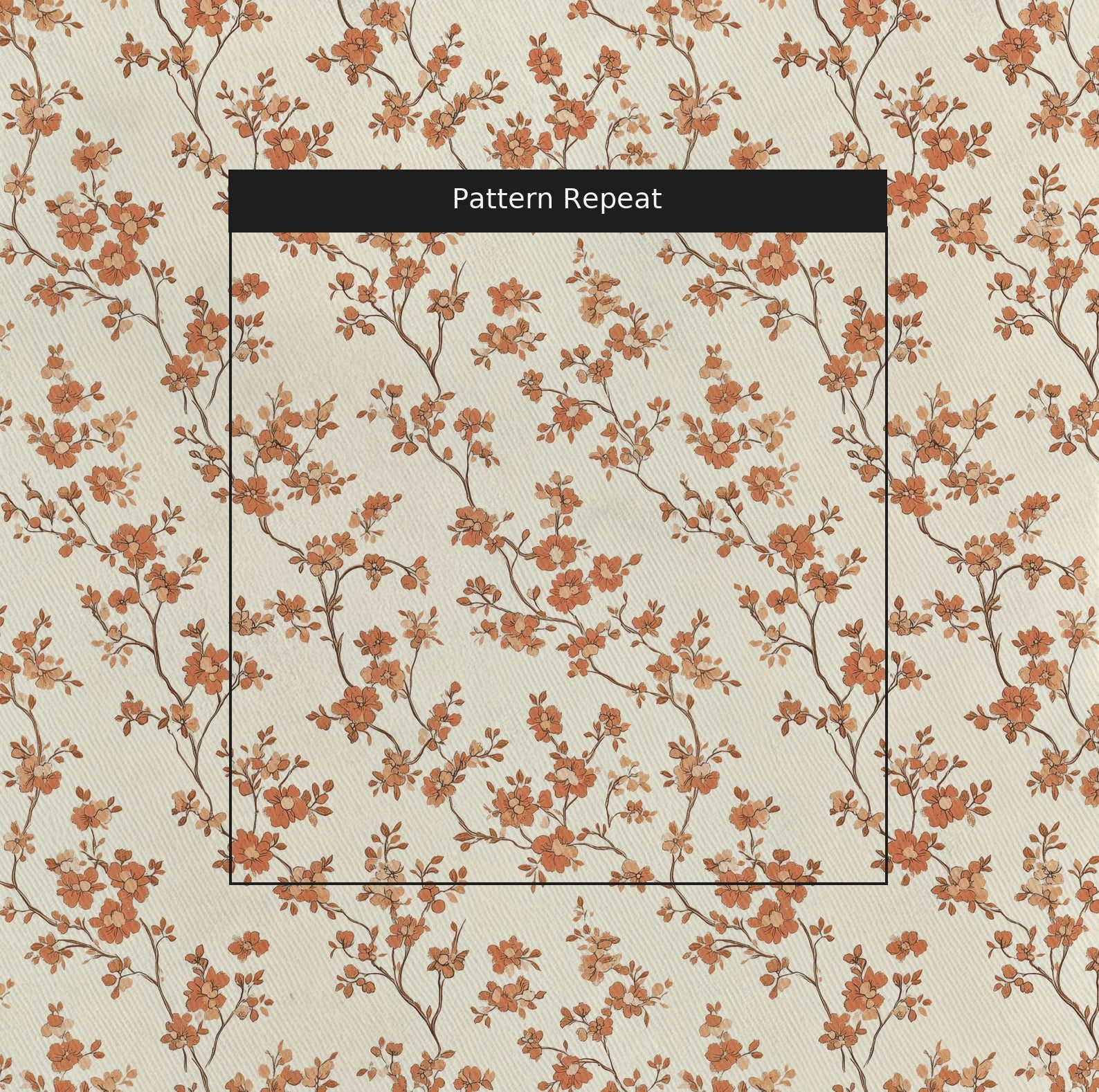 Cabin at Dawn Fabric by the Yard — pattern repeat