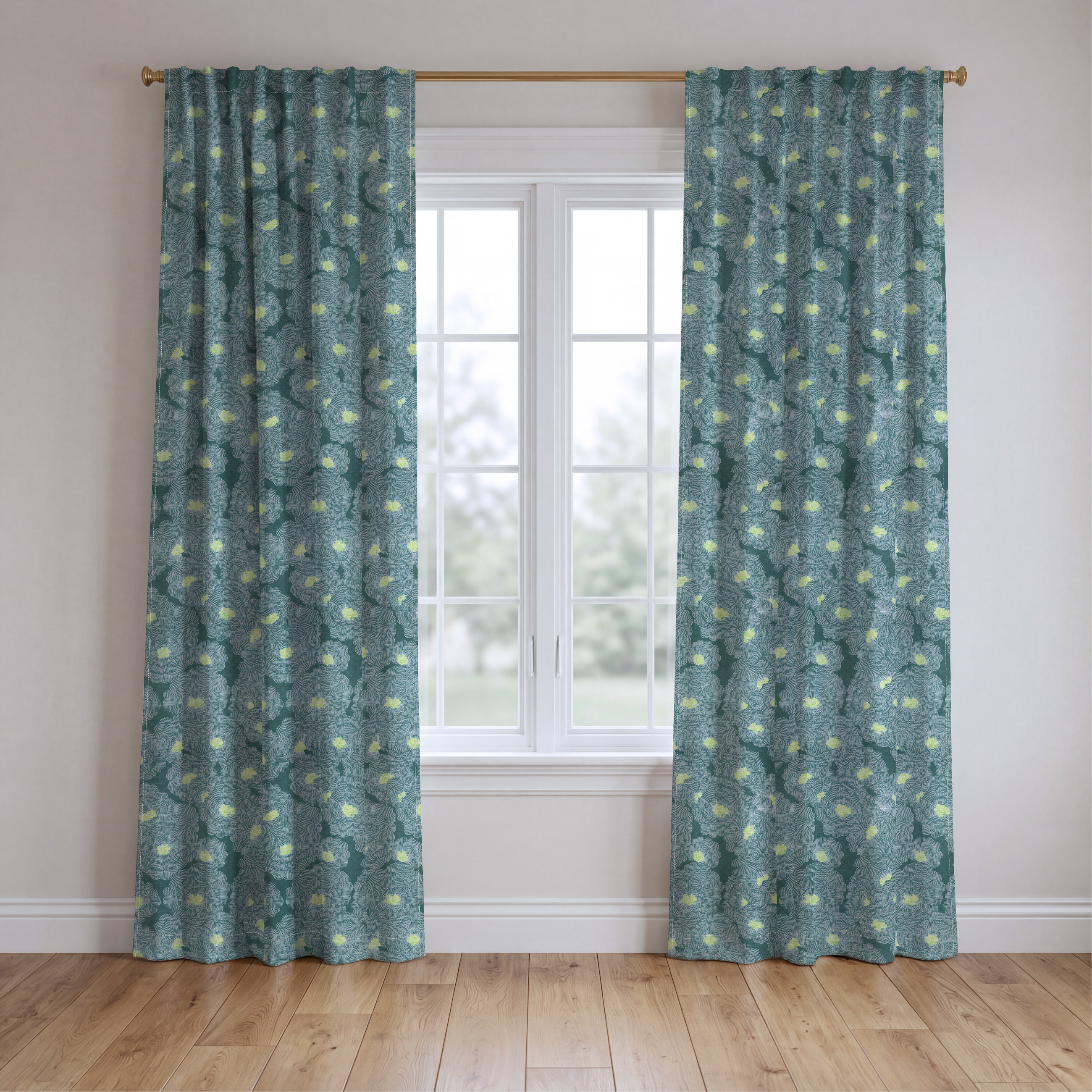 Reid Hall - Drapery — two panels