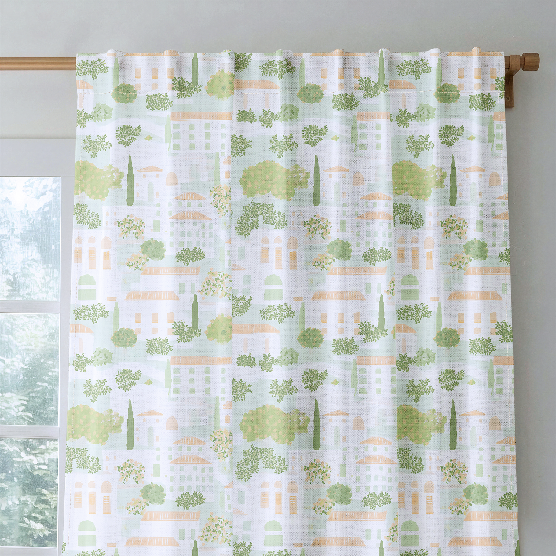 Italian Village - Drapery — rod