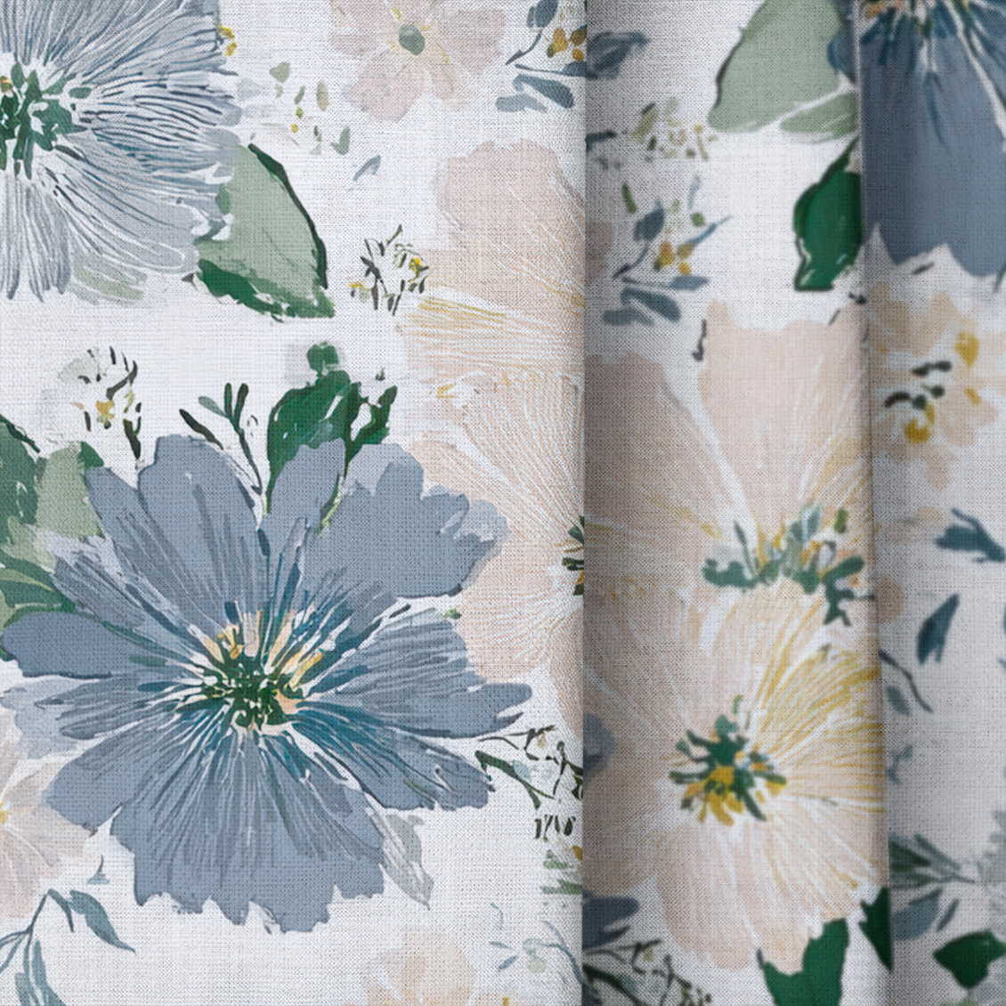 Briar Blossom - Drapery — close up