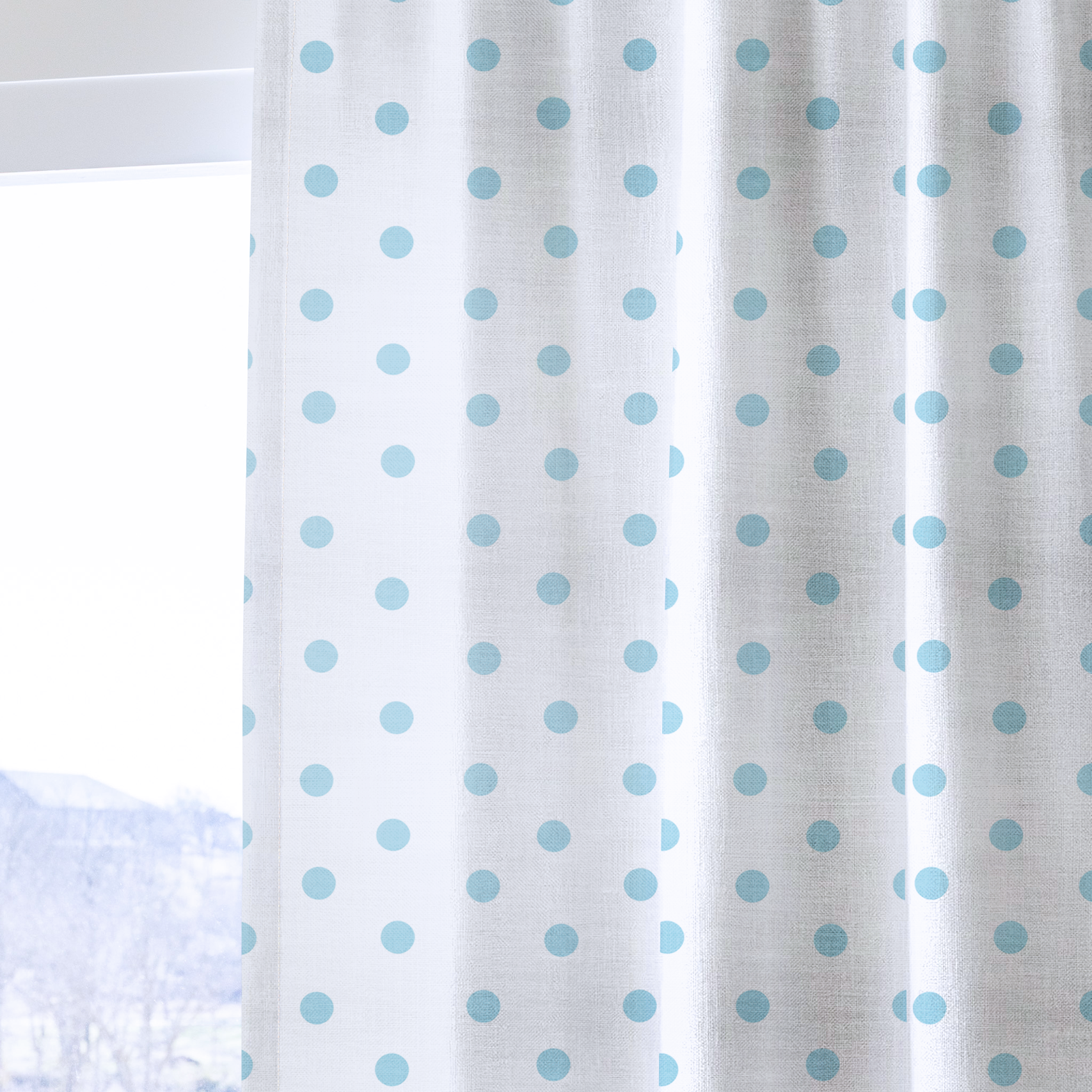 Blue Hannah - Drapery — one panel