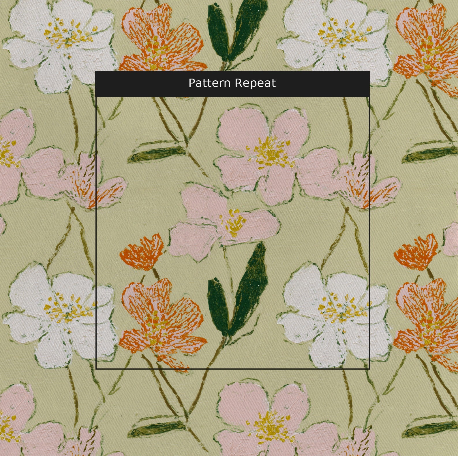 Lavinia Fabric by the Yard — pattern repeat