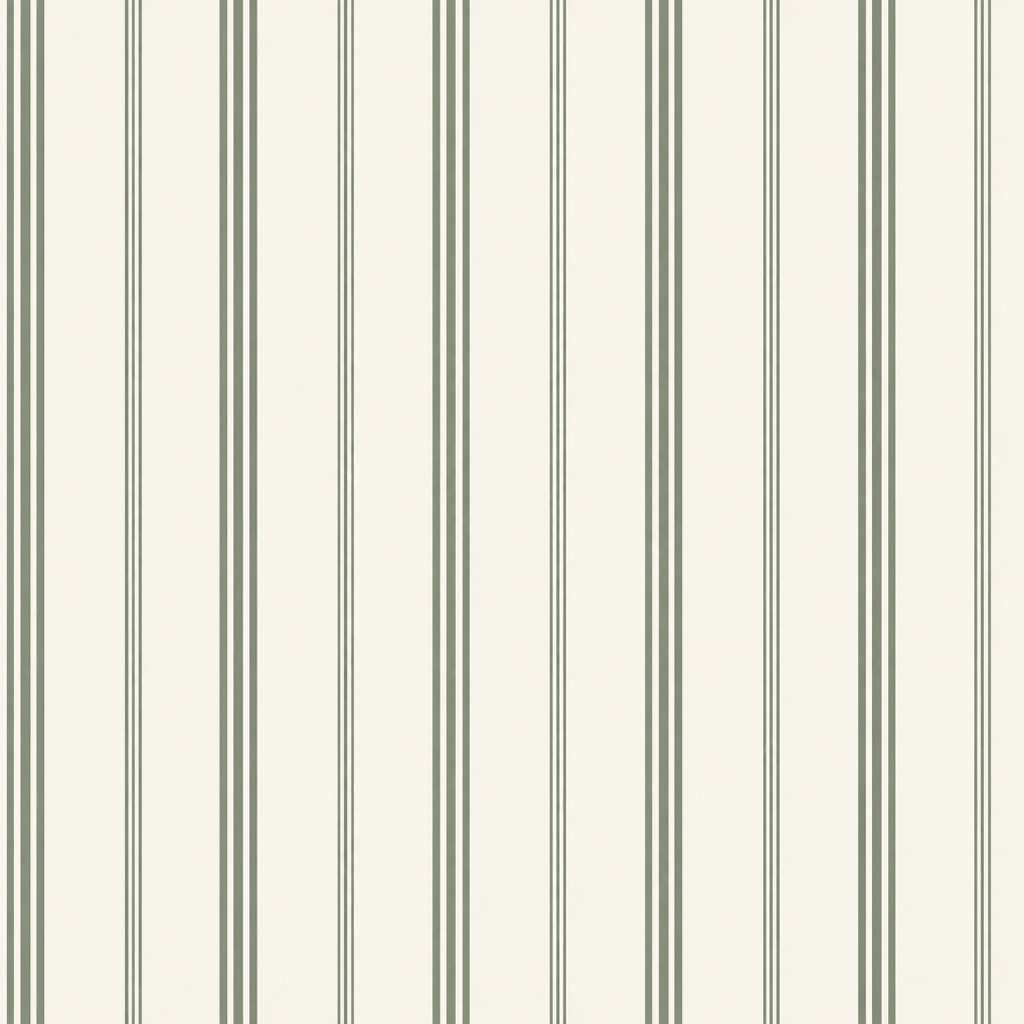 Fog & Found Cream Stripe Wallpaper