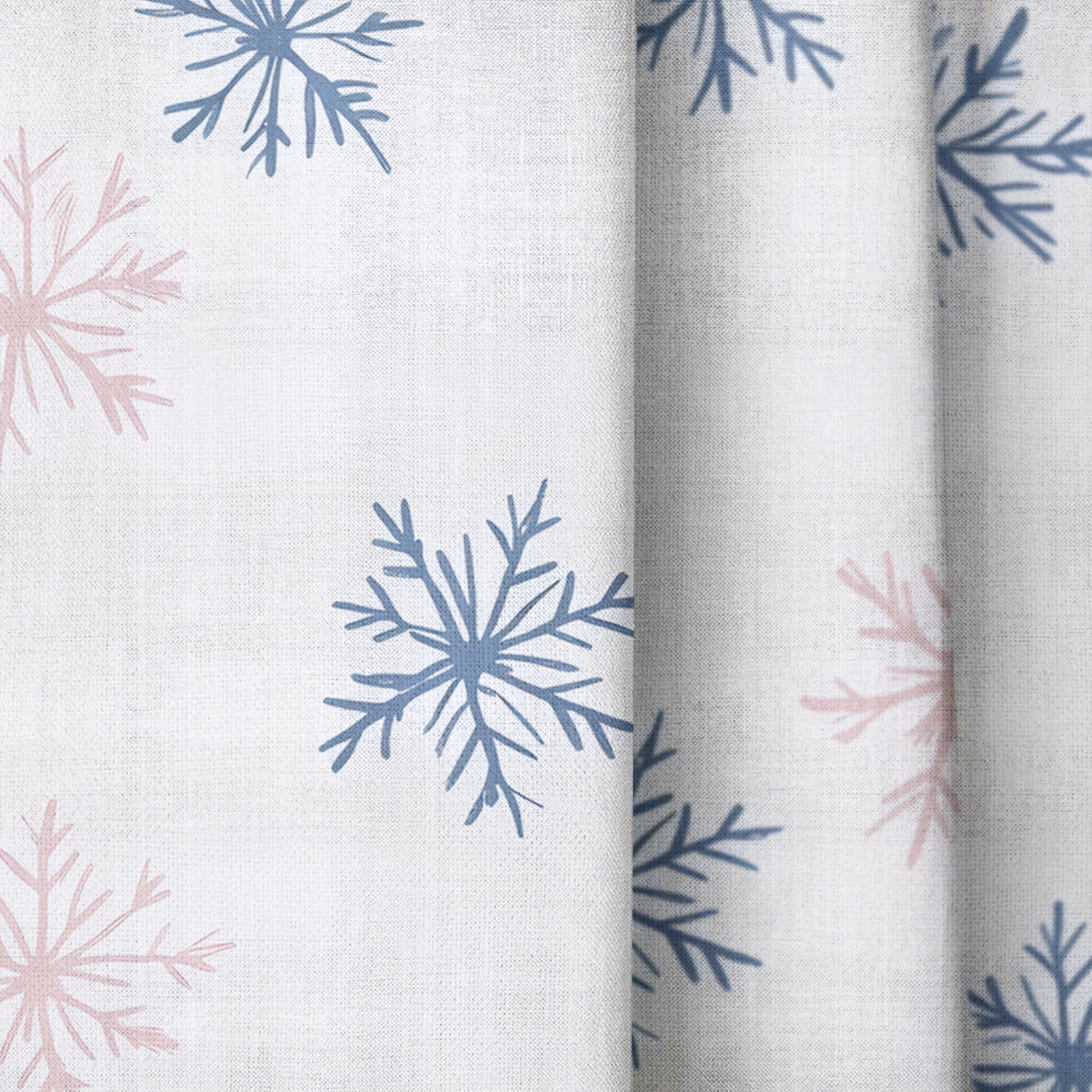Arctic Bloom - Drapery — close up