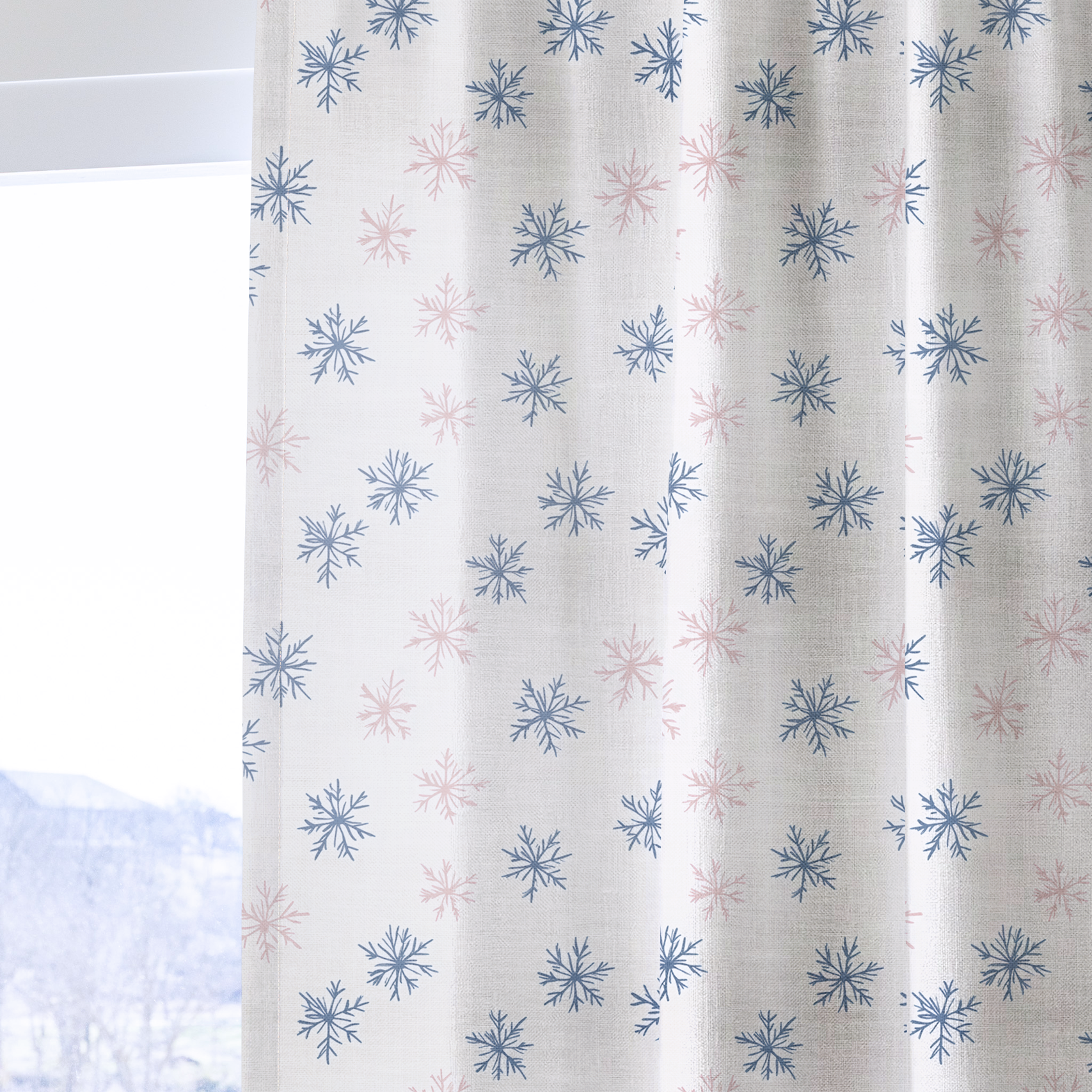 Arctic Bloom - Drapery — one panel